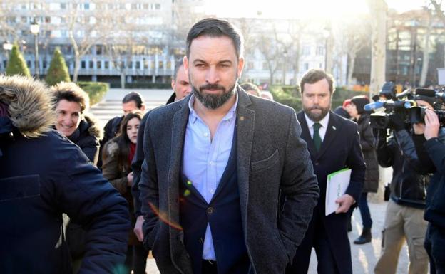 El líder de Vox, Santiago Abascal. 