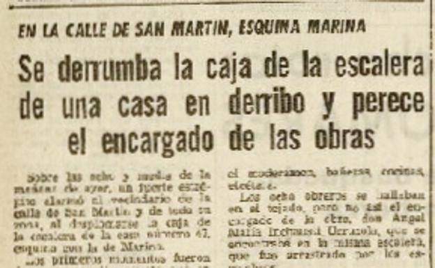 nformación publicada en 'El Diario Vasco' el 19 de febrero de 1966.