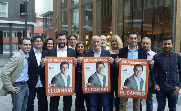Imagen de la campaña de Ciudadanos en San Sebastián para las municipales de 2015.