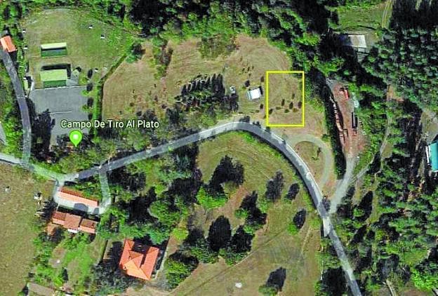 Punto de ubicación del nuevo circuito lúdico en los terrenos de Urtatza Zahar (recuadro verde).