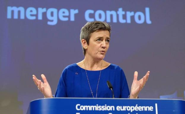 La comisaria europea de Competencia, Margrethe Vestager. 