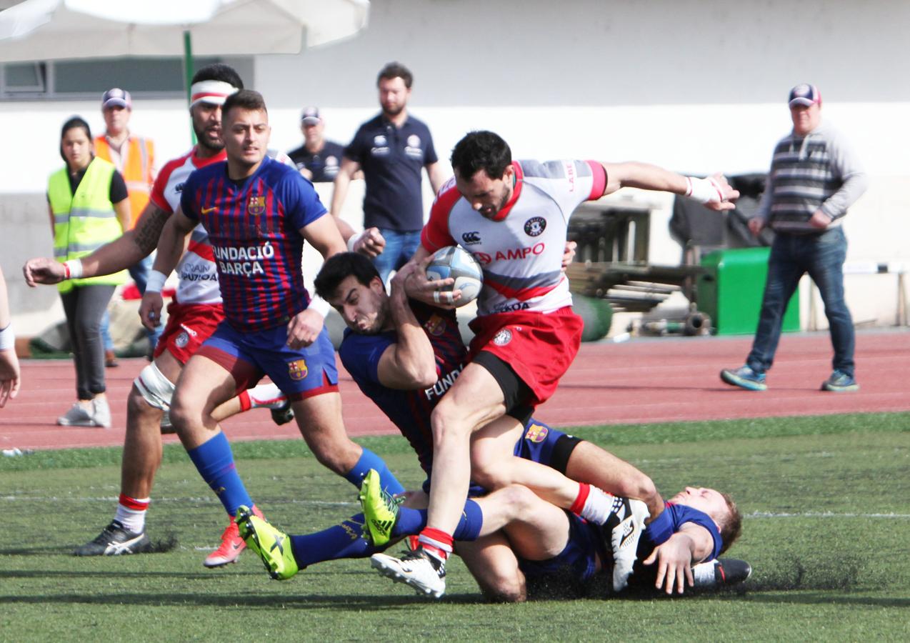 Ampo Ordizia logra una importante victoria en Altamira, 40-13, ante el Barça Rugbi y da un paso de gigante para asegurarse el play off por el título. Los ordiziarras se mostraron superiores y al final de la primera parte habían decidido ya el marcador con un contundente 26-6.