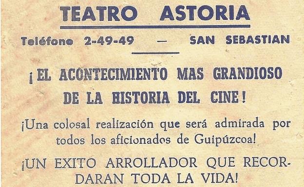 'Ben Hur', «el acontecimiento más grandioso».