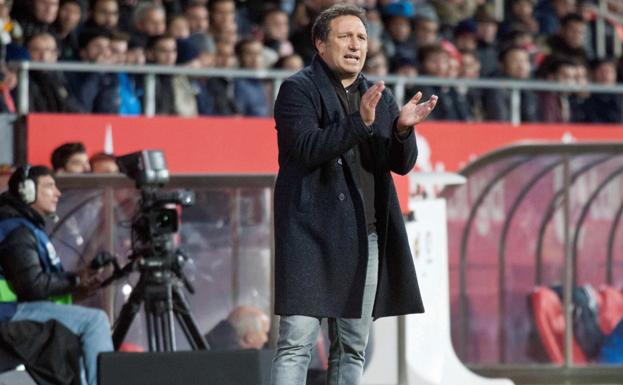 El entrenador del Girona, Eusebio Sacristán.