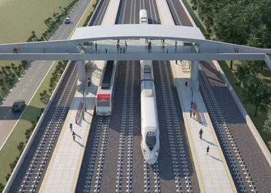 Imagen secundaria 1 - Astigarraga contará con una estación elevada que servirá de enlace al TAV en Gipuzkoa