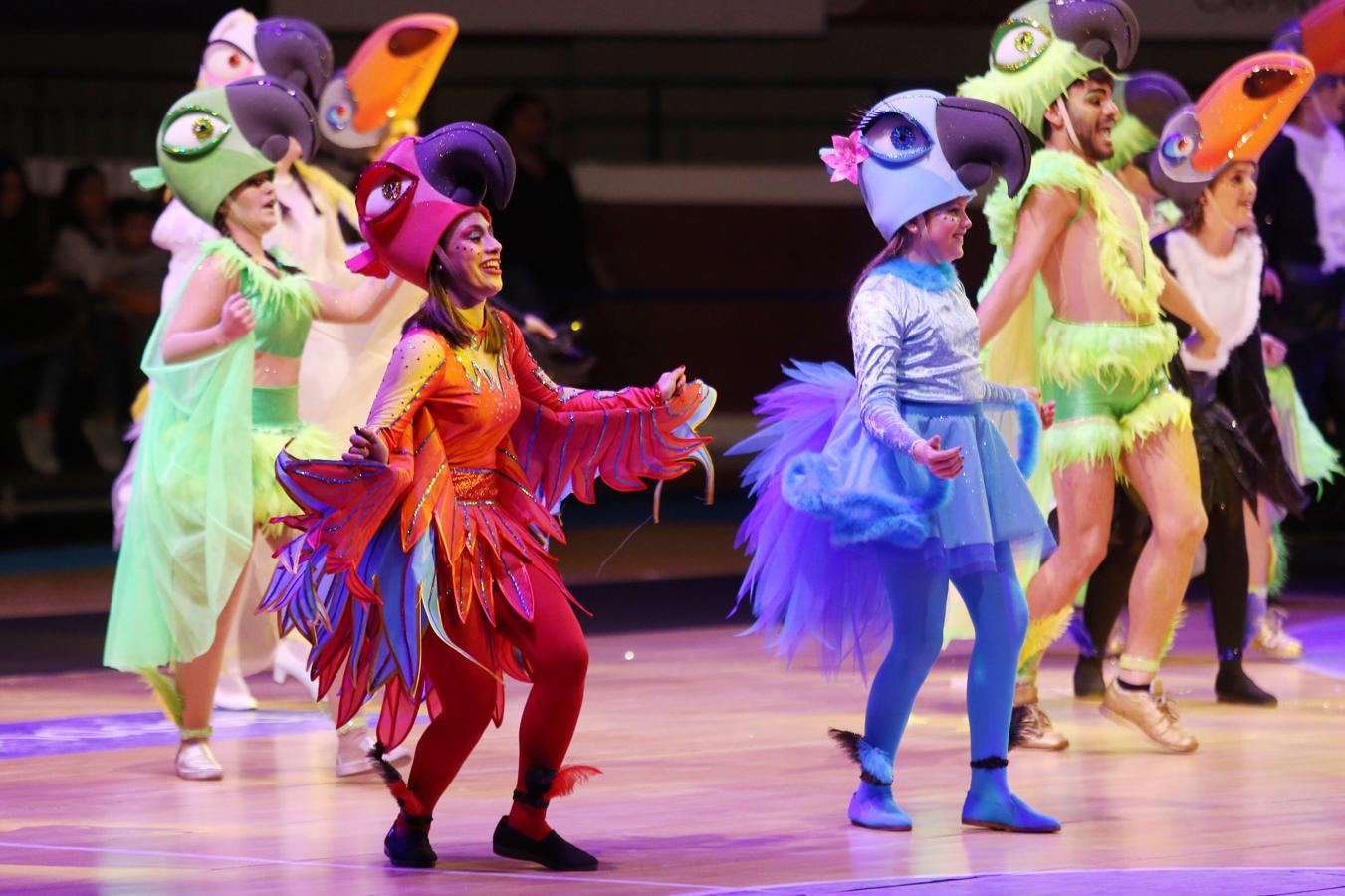 La plaza de toros de San Sebastián se ha llenado un año más para ver por primera vez a las 26 comparsas que desfilarán este próximo sábado por el Centro de la ciudad. Cada uno de los grupos tiene tres minutos para mostrar parte de su 'show', así como sus trajes.