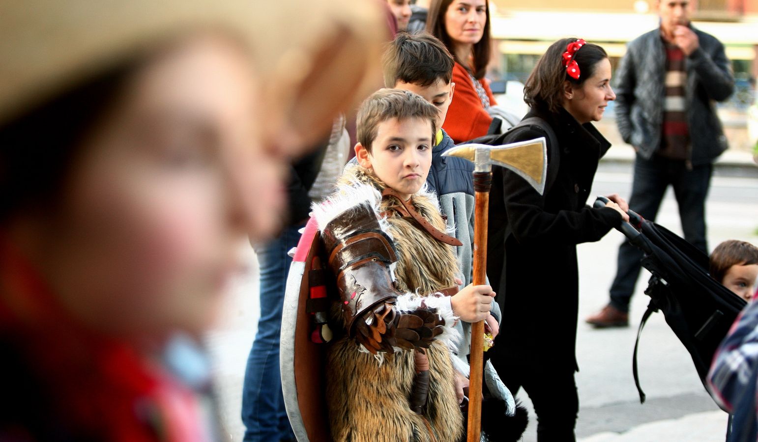 El viernes flaco suele ser el día en el que los centros escolares celebran por las calles el carnaval y el pasado viernes no fue una excepción. 