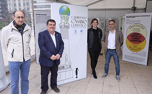 Presentación de la carpa didáctica contra el cambio climático.