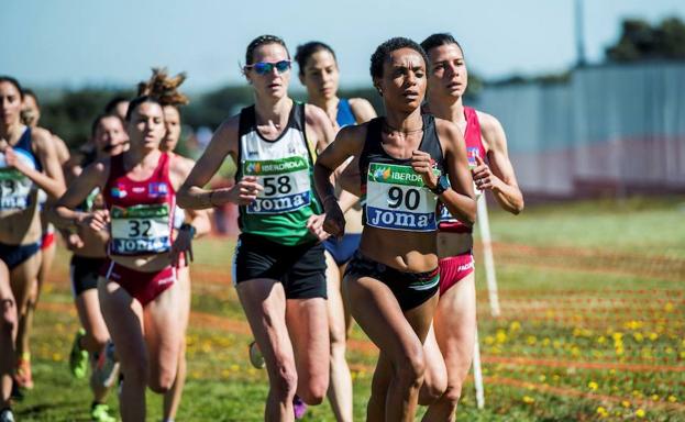 Trihas Gebre, durante el Campeonato de España de Cáceres. 