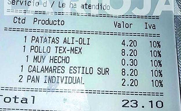 30 céntimos más por el pollo «muy hecho»