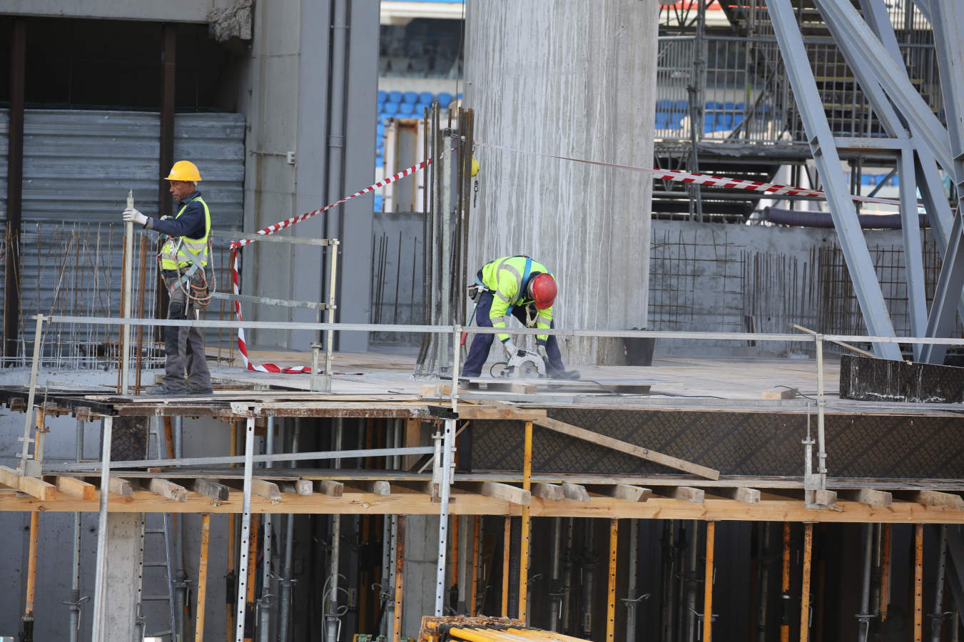 Las obras del nuevo campo de la Real Sociedad avanzan a buen ritmo.