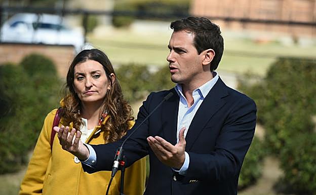 El presidente de Ciudadanos, Albert Rivera, en un acto en Boadilla. 