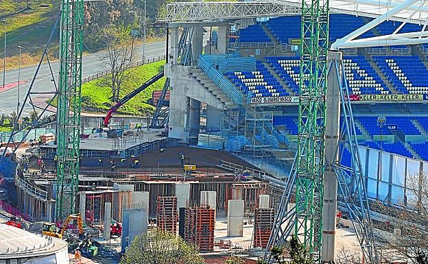 El fondo norte de Anoeta ya asoma. 