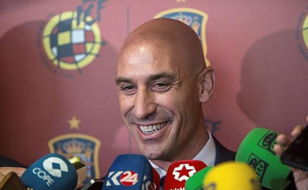 Luis Rubiales, presidente de la Federación Española de Fútbol. 