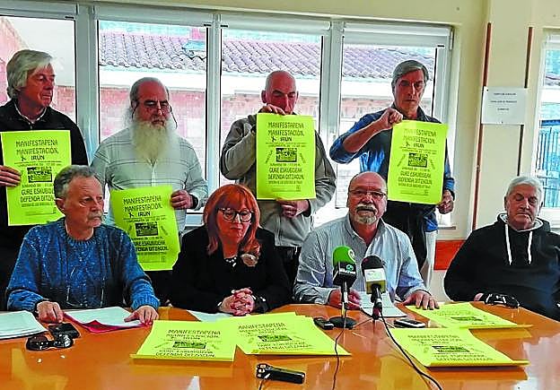 Convocantes. Miembros del Movimiento de Pensionistas. 