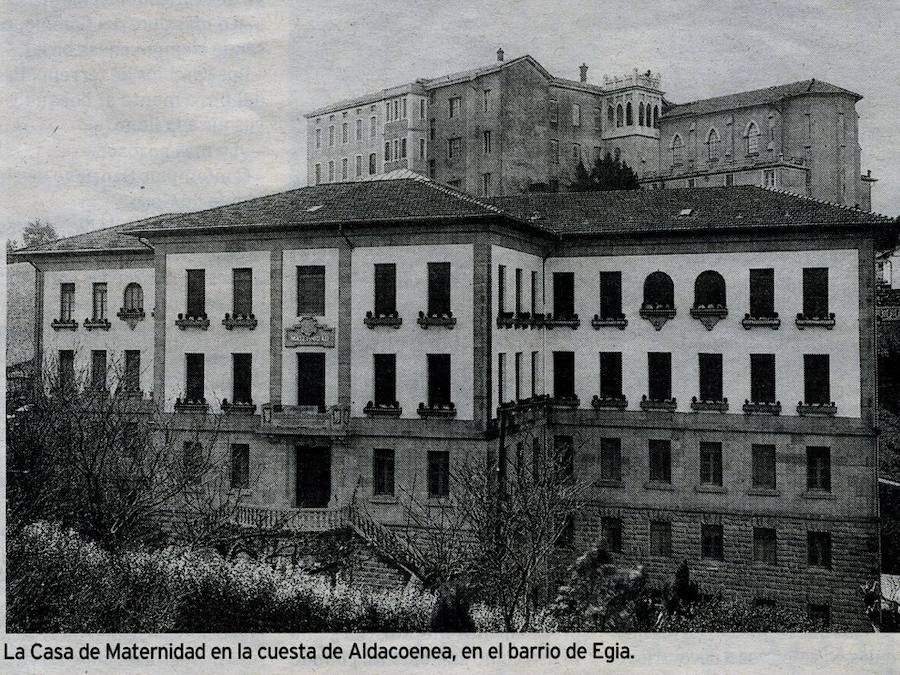 Miles de donostiarras de entre 60 y 86 años nacieron en las casas de maternidad de Aldakonea y Ategorrieta antes de que se inaugurara la actual Residencia Sanitaria Nuestra Señora de Aranzazu en 1960.