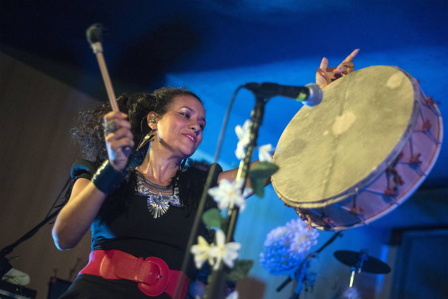 La artista argentina La Yegros, en su visita el año pasado al Dabadaba, ya reformado