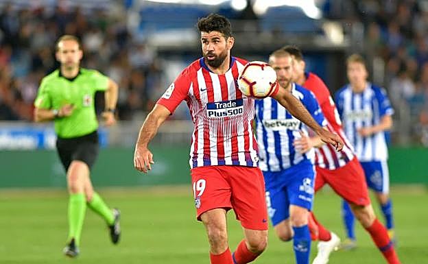 Diego Costa, contra el Alavés. 