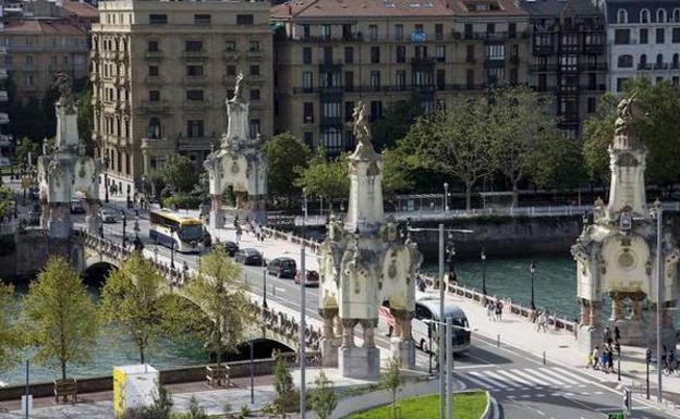 Vistas del puente Maria Cristina. 