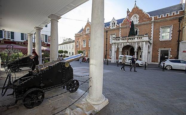 Calle del centro de Gibraltar.