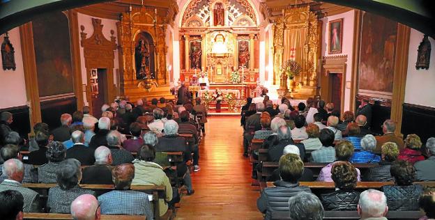 Celebración de la Cena del Señor, ayer por la tarde en el Convento de las Brígidas.