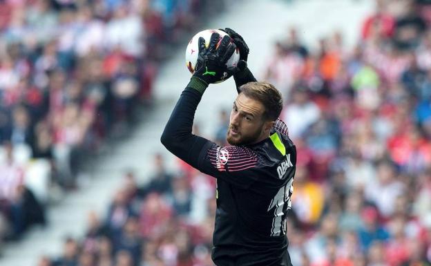 Jan Oblak, autor de la mejor parada de la jornada.