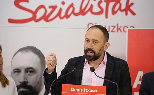 Denis Itxaso, candidato a diputado general de Gipuzkoa por el PSE-EE. 
