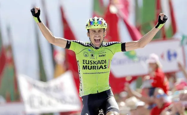 Óscar Rodríguez logra la victoria en el Alto de La Camperona, en la Vuelta 2018