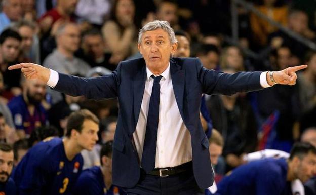 Pesic, técnico del Barcelona. 