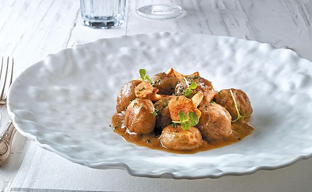 Albóndigas en salsa de Martín Berasategui