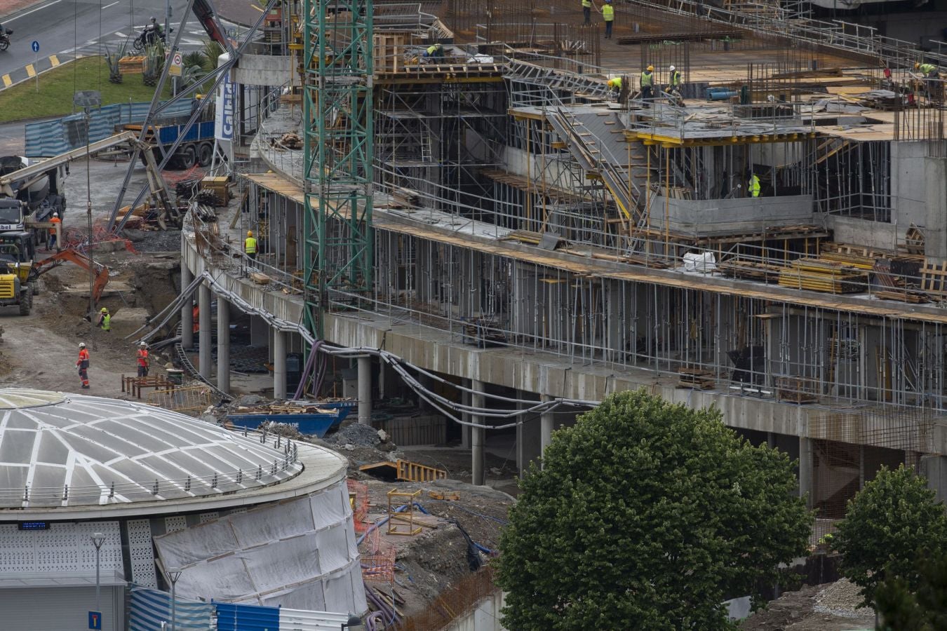 Fotos: Sin fútbol, las obras de Anoeta aceleran