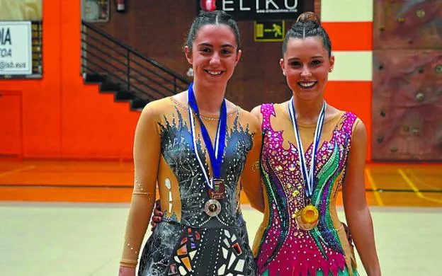 Laida Regillaga y Maider Arano en el Campeonato de Gipuzkoa.