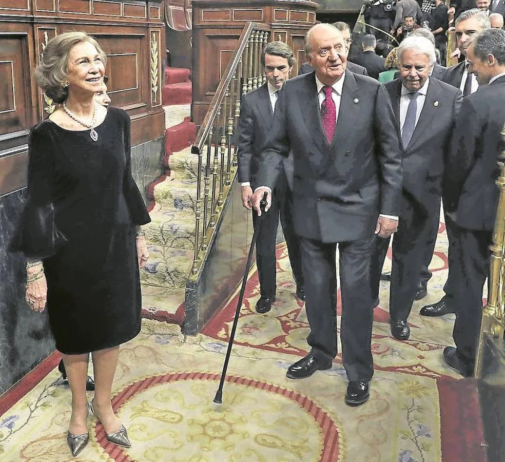 Reconocimiento. Don Juan Carlos recibió el pasado 6 de diciembre el homenaje del Congreso en el aniversario de la Constitución.