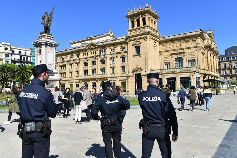 Fotos: Simulacro de incendio en el Teatro Victoria Eugenia