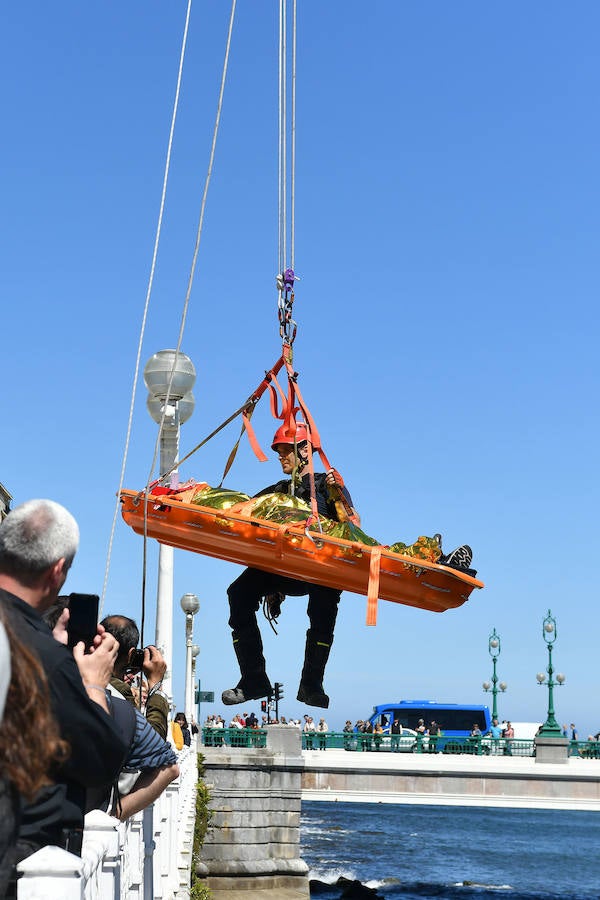 Fotos: Simulacro de incendio en el Teatro Victoria Eugenia