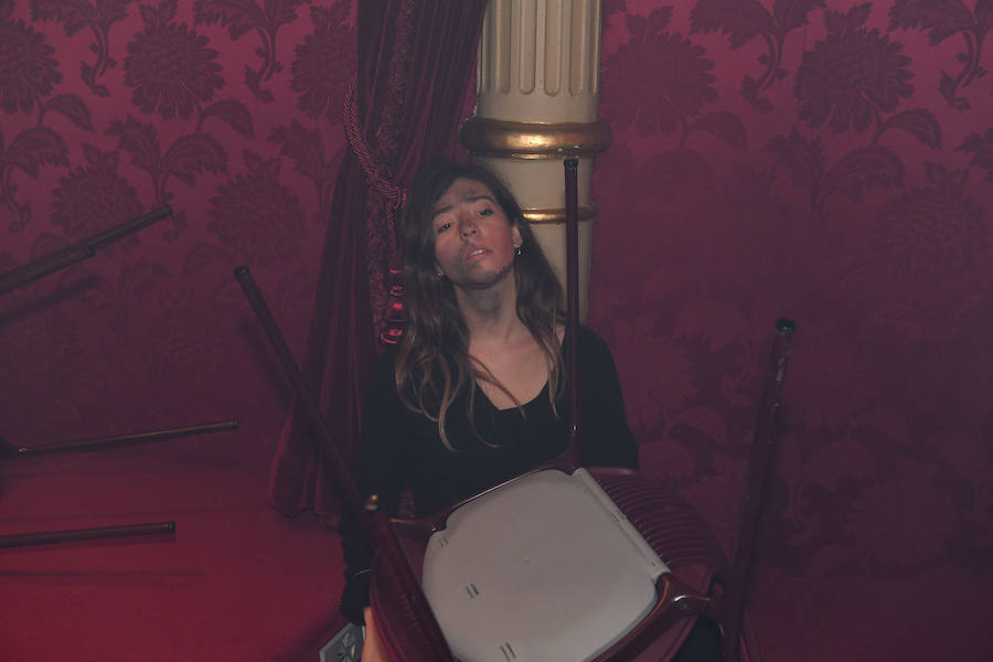 Fotos: Simulacro de incendio en el Teatro Victoria Eugenia