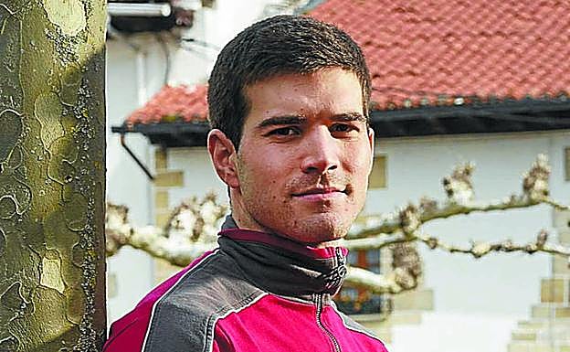 José Javier Zabaleta, en Etxarren, su localidad natal.