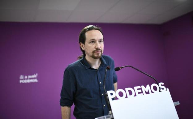 Pablo Iglesias valora el pasado lunes los resultados del 26-M