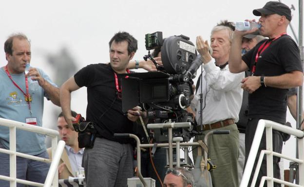 El director, durante el rodaje de 'Vicky Cristina Barcelona'.