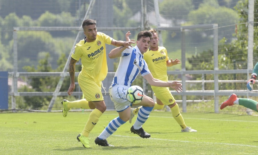 Los juveniles de la Real Sociedad han caído eliminados (4-1) en cuartos de final de la Copa del Rey frente al Villarreal en Zubieta. Los de Jon Mikel Arrieta no han podido completar la remontada. 