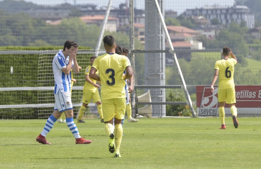 Los juveniles de la Real Sociedad han caído eliminados (4-1) en cuartos de final de la Copa del Rey frente al Villarreal en Zubieta. Los de Jon Mikel Arrieta no han podido completar la remontada. 