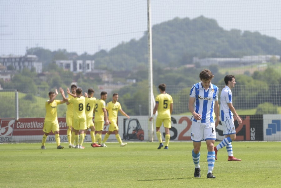 Los juveniles de la Real Sociedad han caído eliminados (4-1) en cuartos de final de la Copa del Rey frente al Villarreal en Zubieta. Los de Jon Mikel Arrieta no han podido completar la remontada. 