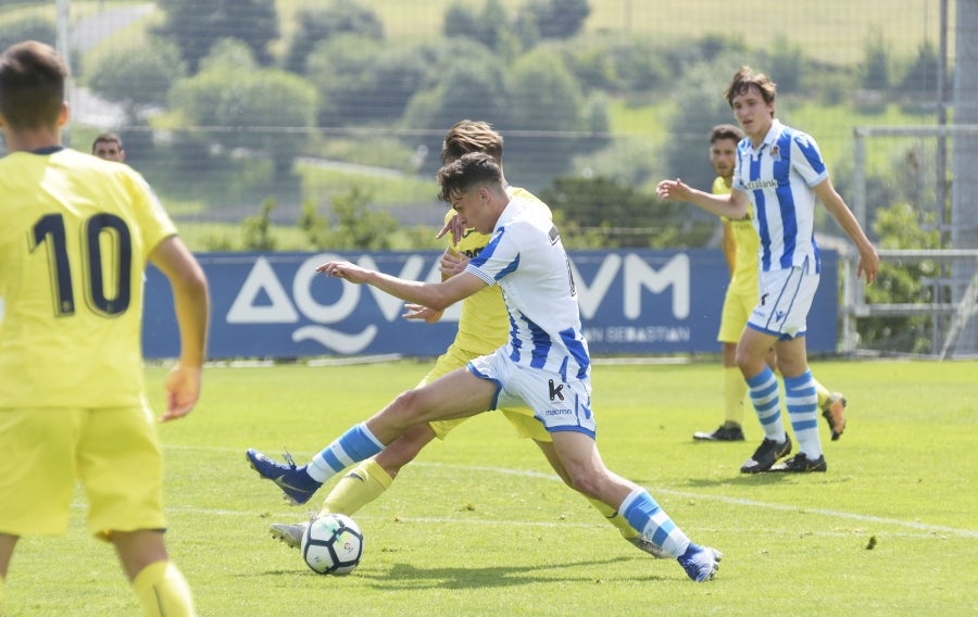 Los juveniles de la Real Sociedad han caído eliminados (4-1) en cuartos de final de la Copa del Rey frente al Villarreal en Zubieta. Los de Jon Mikel Arrieta no han podido completar la remontada. 