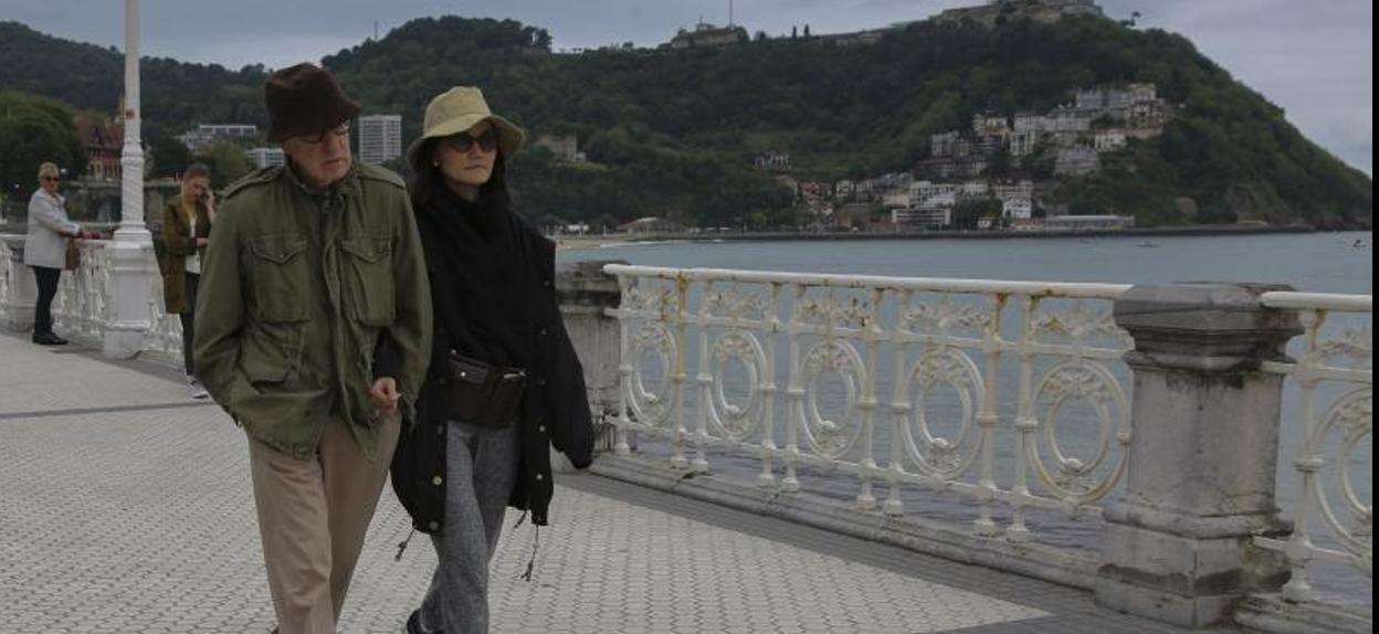 Woody y Soon-Yi, de paseo por La Concha