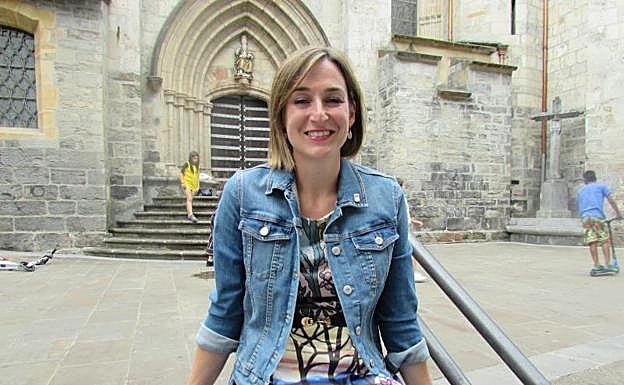 María Ubarretxena, ayer en Arrasate, dos días después de ser investida como alcaldesa.