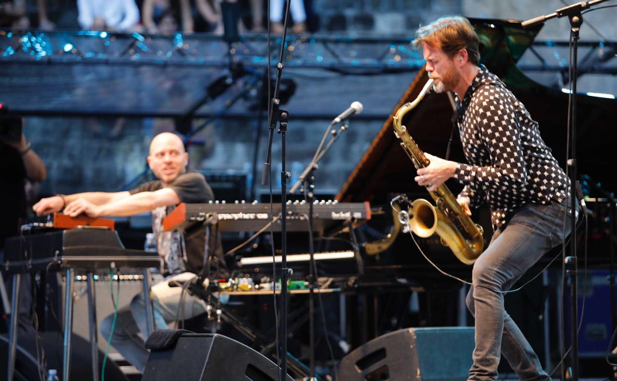 Donny McCaslin, en su actuación en el Jazzaldia de 2017