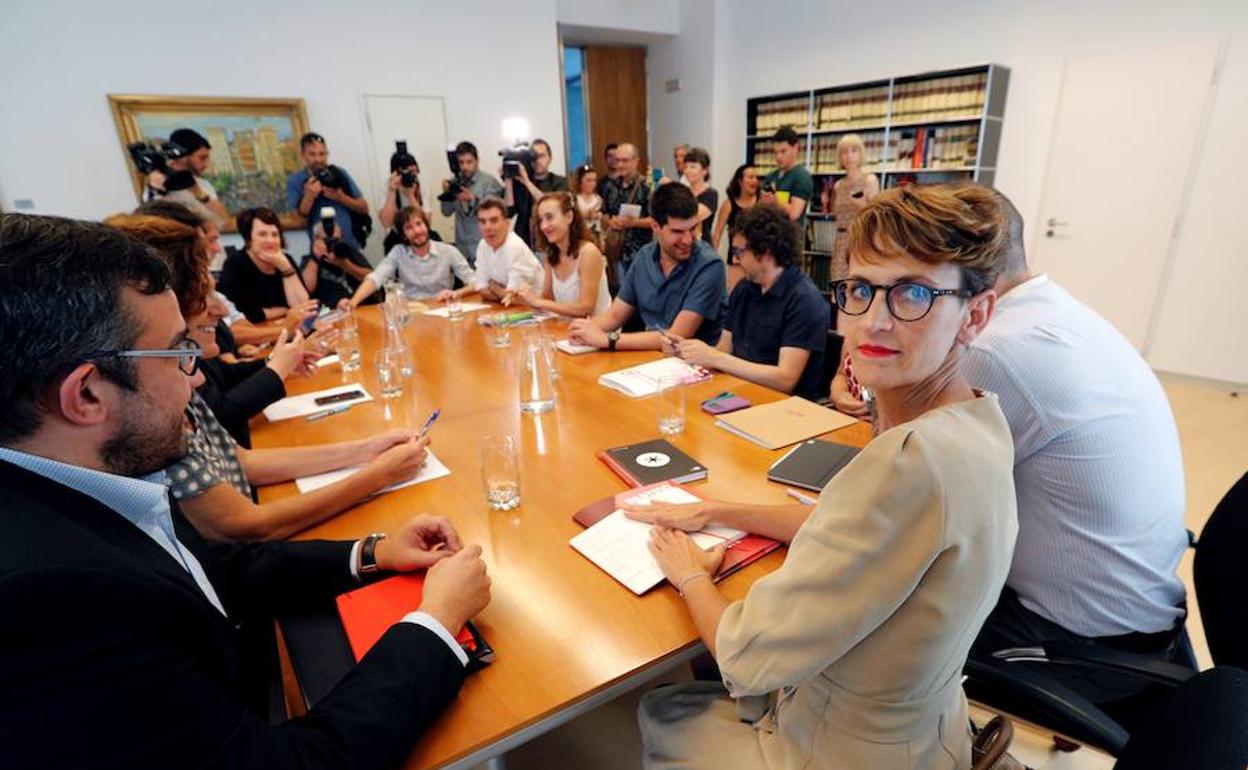Imagen de la reunión de este lunes.