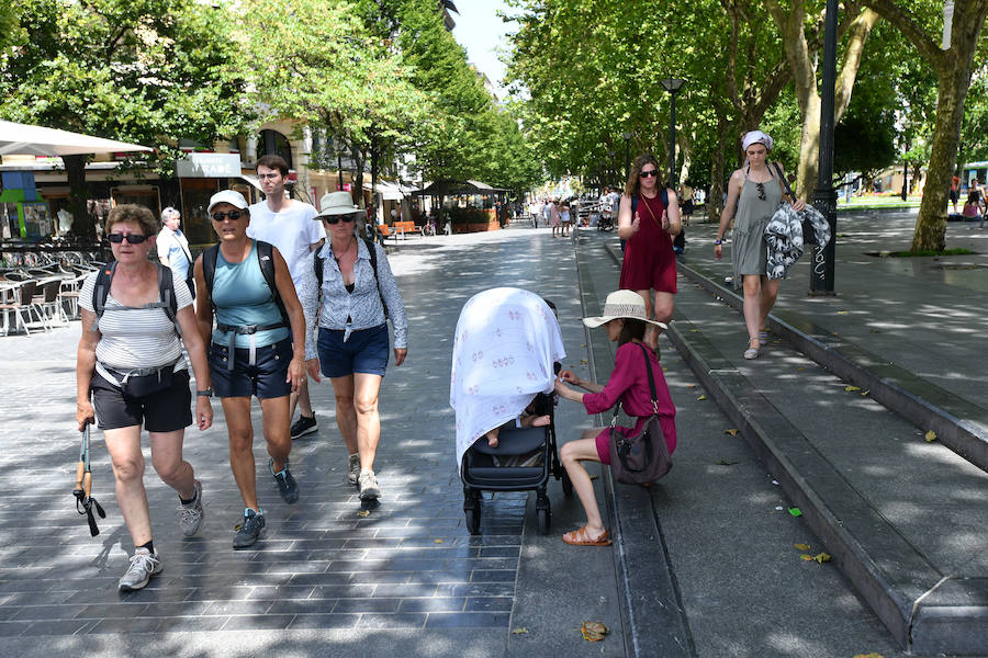 Fotos: La ola de calor en Gipuzkoa, en imáganes