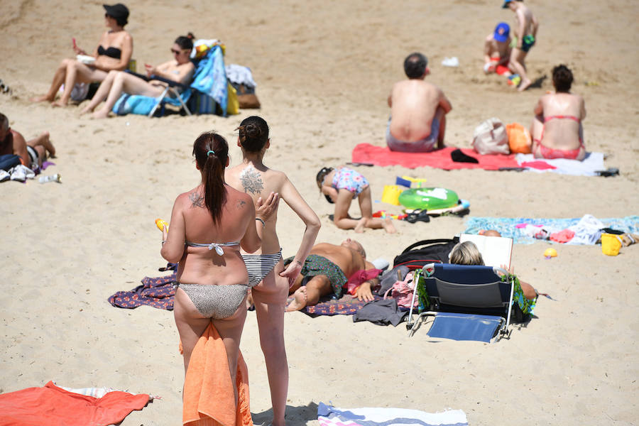 Fotos: La ola de calor en Gipuzkoa, en imáganes