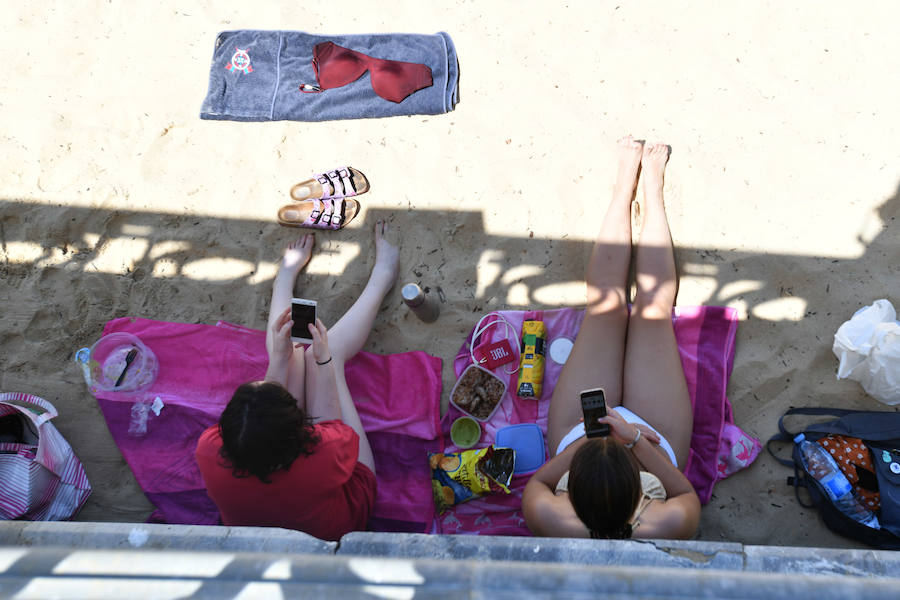 Fotos: La ola de calor en Gipuzkoa, en imáganes